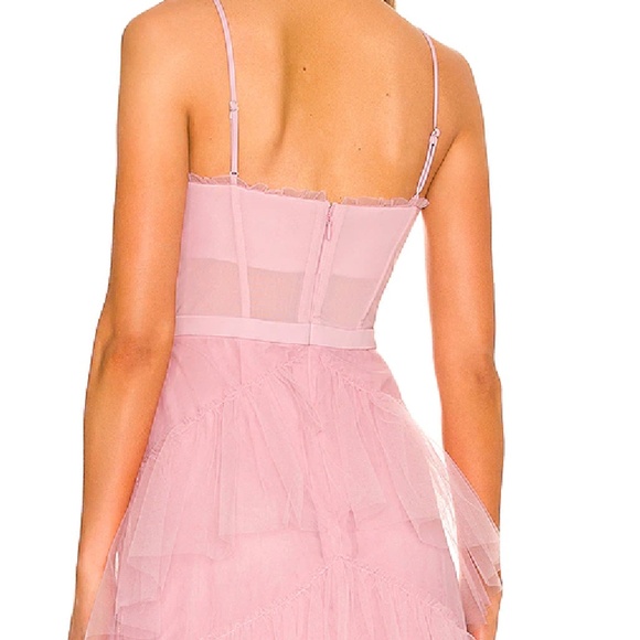 BCBGMAXAZRIA Corset Tulle Gown Pink NWT - Picture 4 of 9
